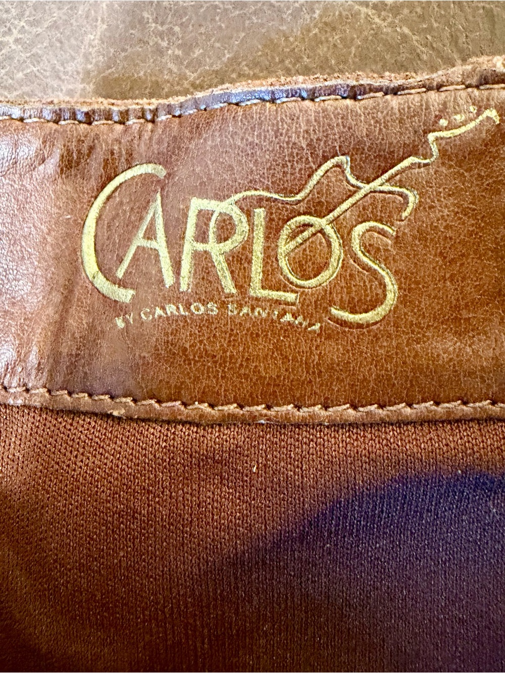 Carlos by Carlos Santana Brown Suede Studded Knee High Boots Size 8 4 inch heel - Picture 6 of 7